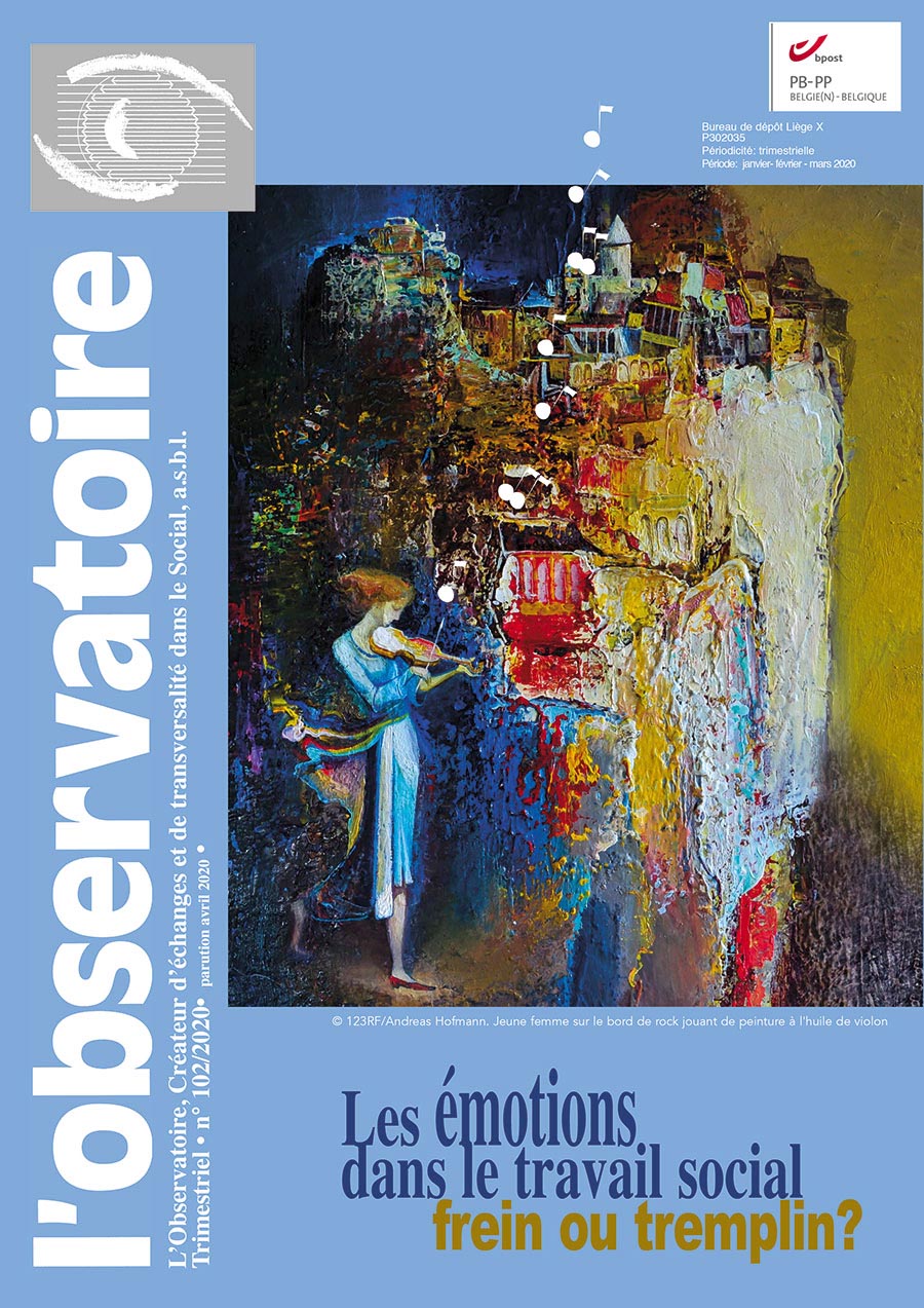 Les émotions dans le travail social : frein ou tremplin -Revue L'Observatoire n°102