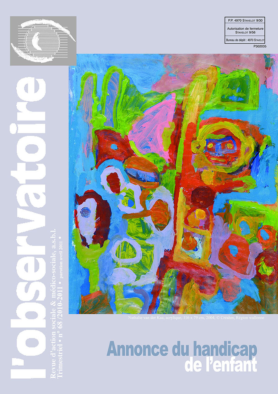 Annonce du handicap de l’enfant - Revue l'Observatoire n°68
